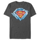 Men's Superman Logo Chrome Machine T-Shirt