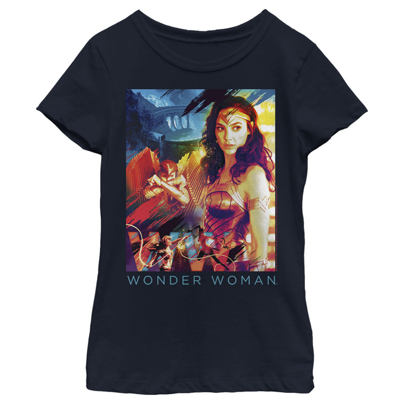 Girl's Wonder Woman 1984 Movie Collage T-Shirt