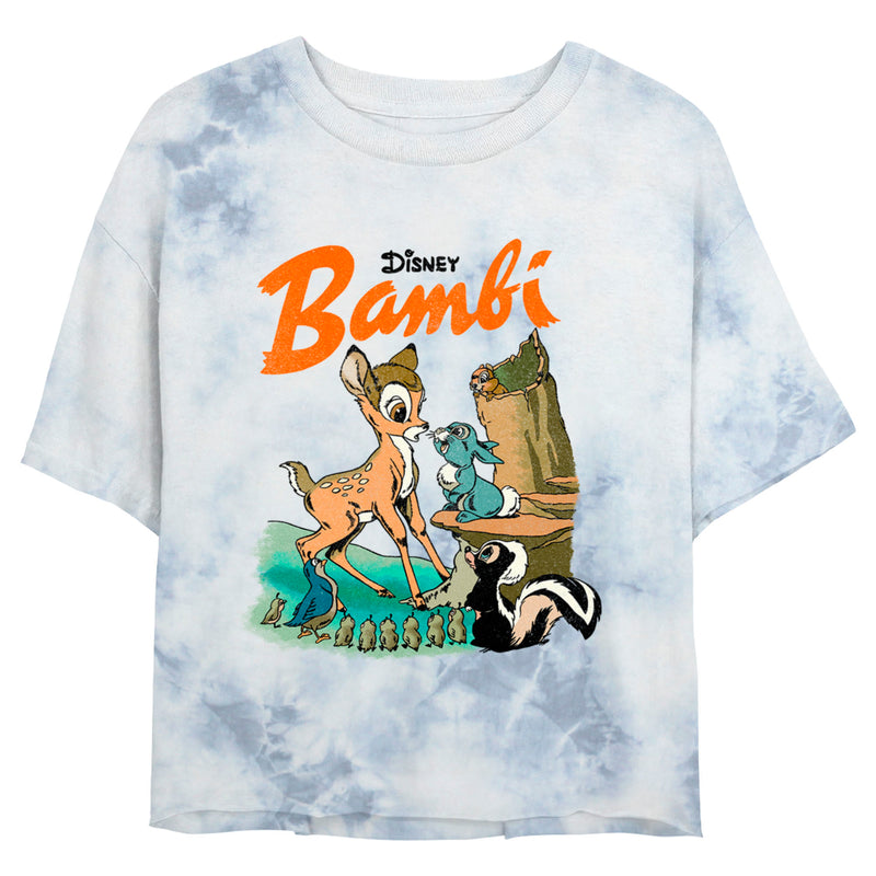 Junior's Bambi Retro Color Poster T-Shirt