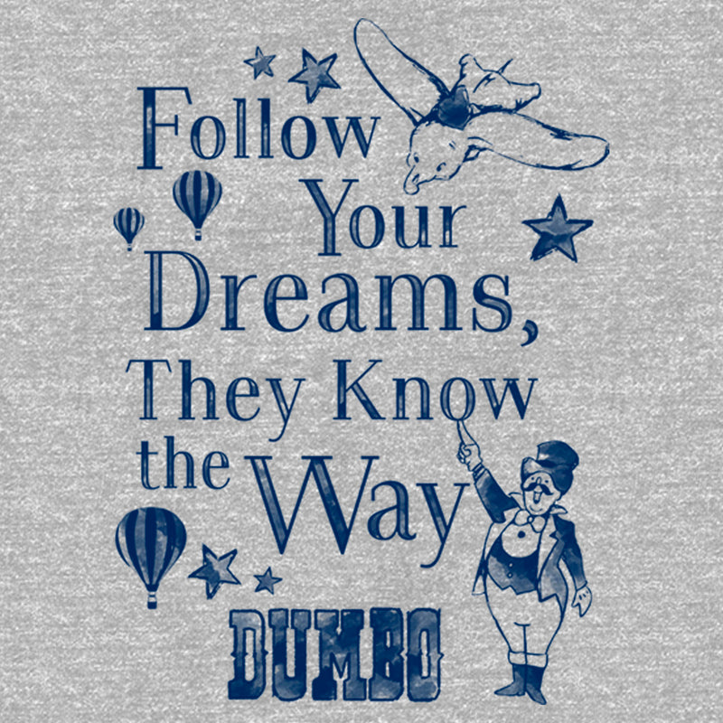 Men's Dumbo Follow Your Dreams T-Shirt