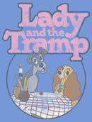 Boy's Lady and the Tramp Distressed Spaghetti Kiss Movie Logo Performance Tee