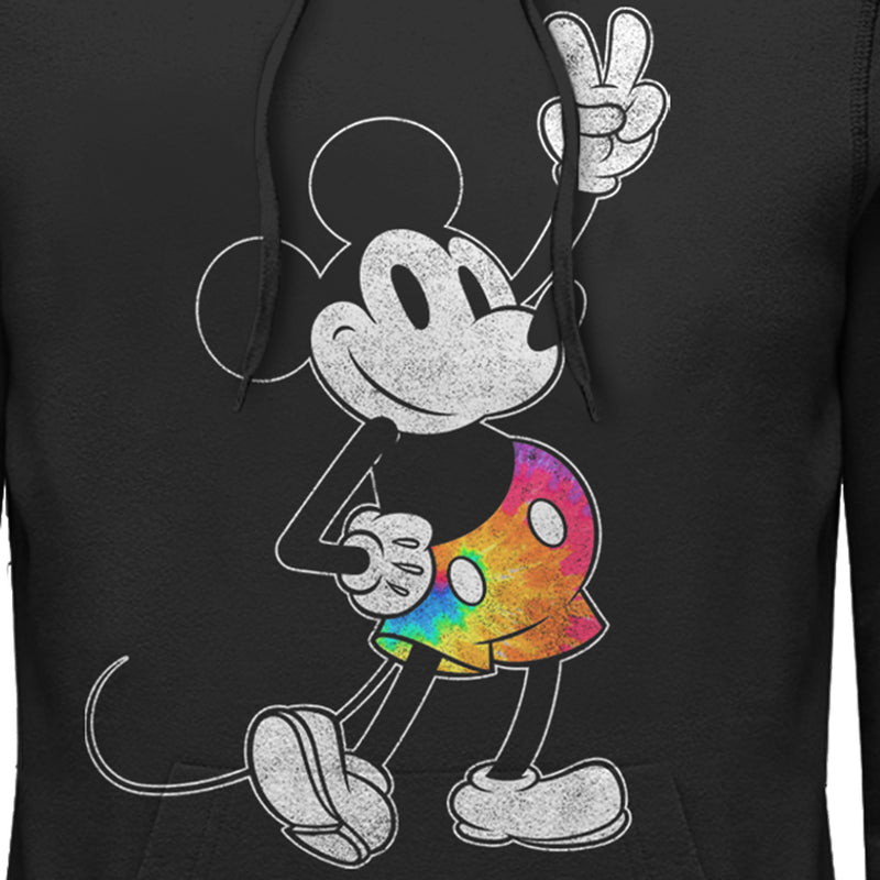 Men's Mickey & Friends Tie Dye Pants Portrait Pull Over Hoodie