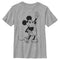 Boy's Mickey & Friends Mickey Mouse Peace Sign T-Shirt