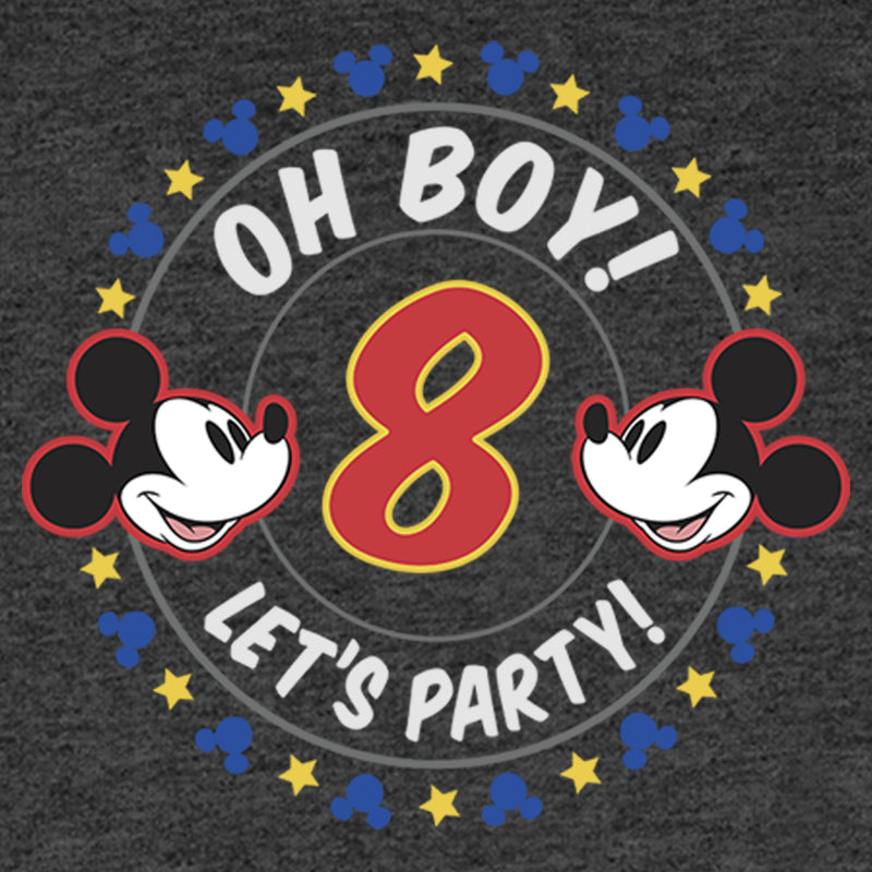 Boy's Mickey & Friends 8th Birthday Let's Party T-Shirt