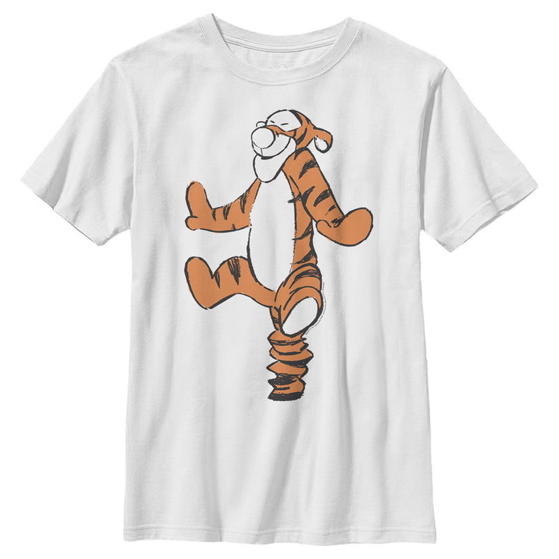 Boy's Winnie the Pooh Bouncing Smiling Tigger T-Shirt