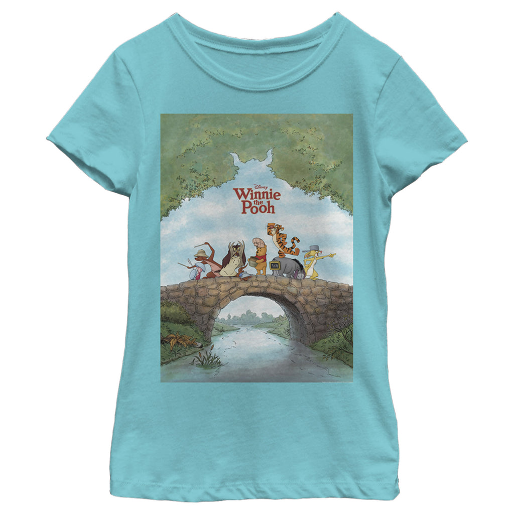 Winnie The Pooh Boy's Retro Character Panels T-Shirt Blue