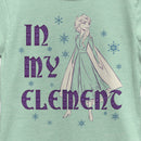Girl's Frozen 2 Frozen 2 Elsa In My Element Snowflakes Portrait T-Shirt