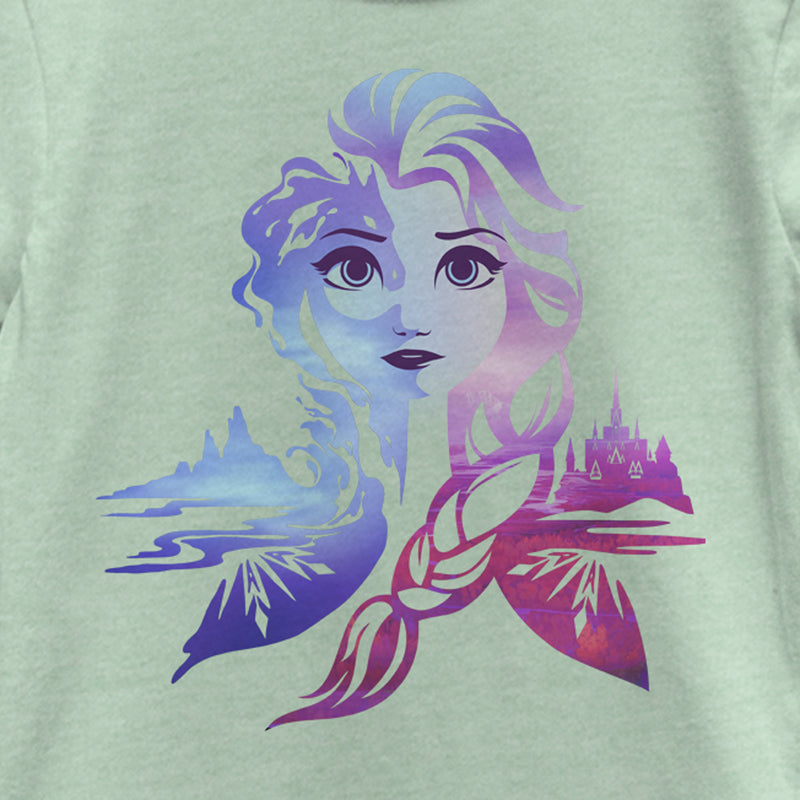 Girl's Frozen 2 Ice Art Princess Elsa T-Shirt