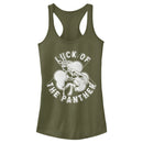 Junior's Marvel St. Patrick's Day Luck of the Black Panther Racerback Tank Top