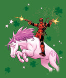 Women's Marvel St. Patrick's Day Deadpool Unicorn Racerback Tank Top