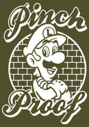 Junior's Nintendo Super Mario St. Patrick's Day Pinch Proof Luigi Retro Racerback Tank Top