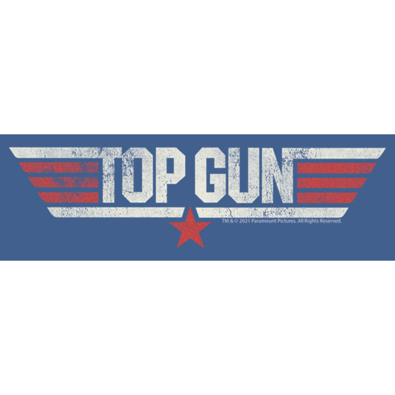 Boy's Top Gun Logo Distressed Pull Over Hoodie
