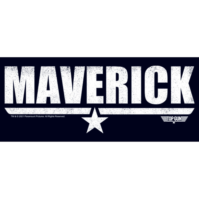 Men's Top Gun White Maverick Name With Logo T-Shirt