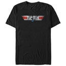 Men's Top Gun Shiny Chrome 3D Movie Logo T-Shirt