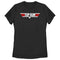 Women's Top Gun Red and White Movie Logo T-Shirt