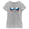 Girl's Top Gun Aviator Sunglasses Logo T-Shirt