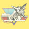Junior's Top Gun Distressed Fighter Jet Logo Racerback Tank Top