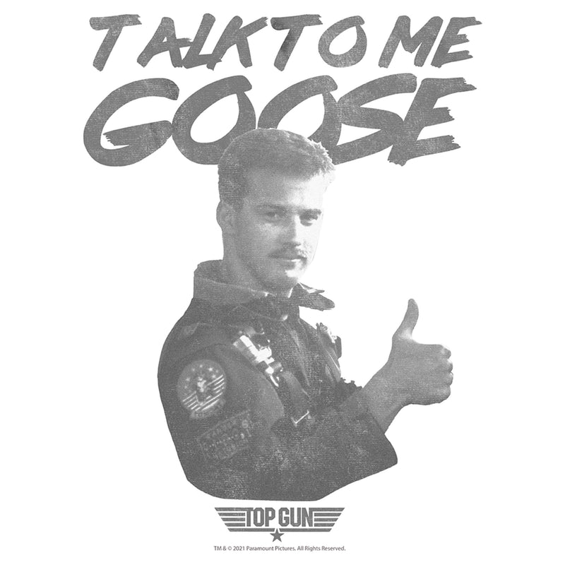 Men's Top Gun Talk to Me Goose Thumbs Up T-Shirt