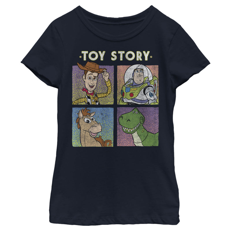 Girl's Toy Story Four Buds Panels T-Shirt