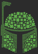 Women's Star Wars St. Patrick's Day Boba Fett Clover Helmet T-Shirt