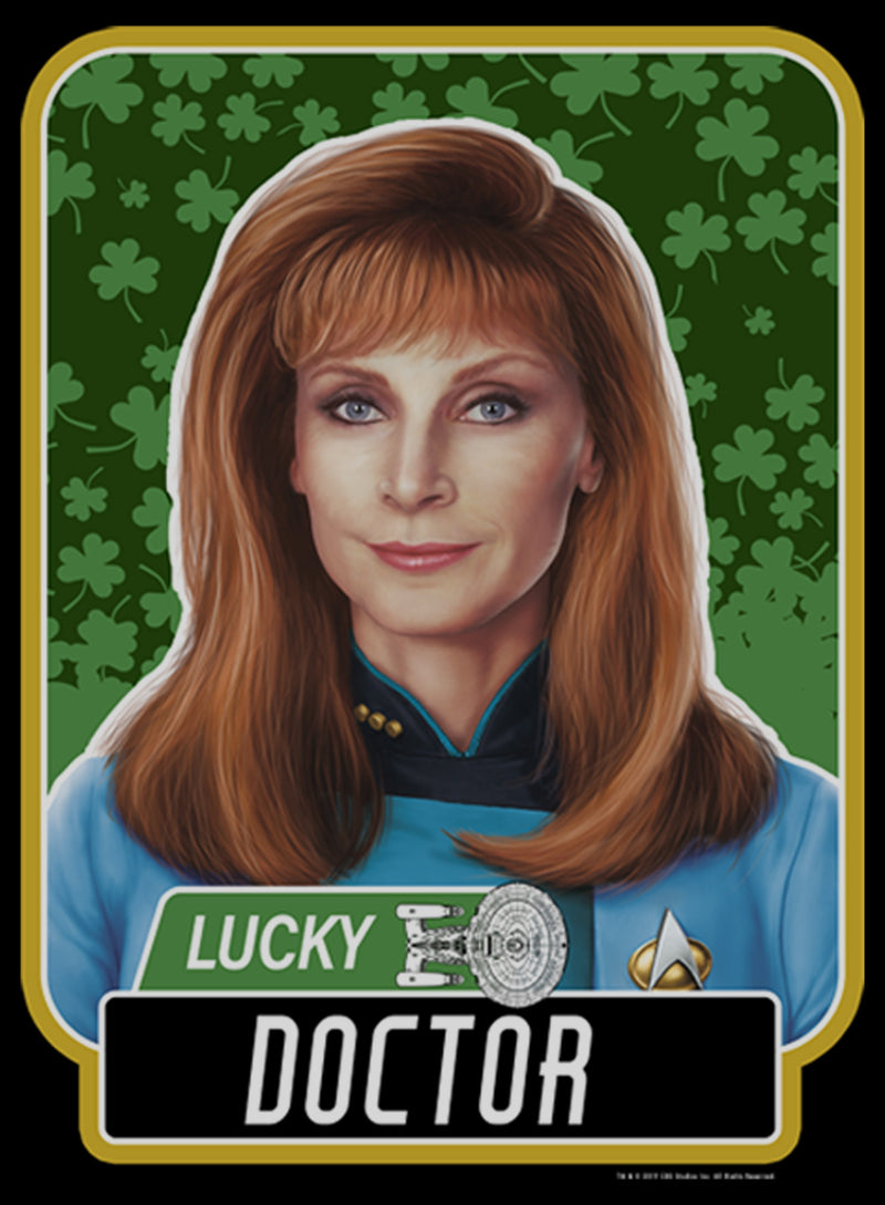 Boy's Star Trek: The Next Generation St. Patrick's Day Lucky Doctor Beverly Crusher Pull Over Hoodie