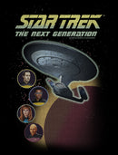 Boy's Star Trek: The Next Generation Enterprise with Captain and Crew Portraits T-Shirt