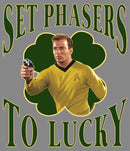 Boy's Star Trek: The Original Series St. Patrick's Day Captain Kirk Set Phasers to Lucky Performance Tee