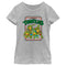 Girl's Teenage Mutant Ninja Turtles Retro Card Frame Logo T-Shirt