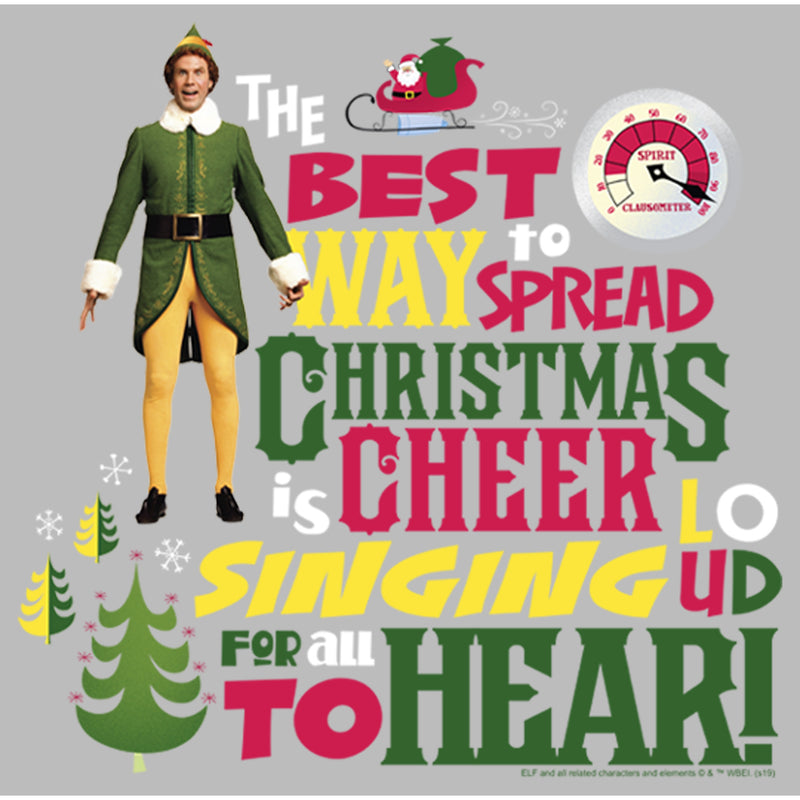 Men's Elf Christmas Cheer Loud Singing T-Shirt