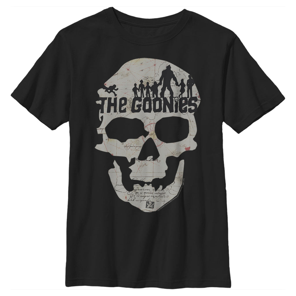 Boy's The Goonies Skull Map Logo T-Shirt