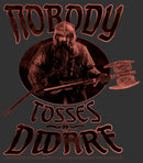 Men's The Lord of the Rings Gimli Nobody Tosses a Dwarf T-Shirt