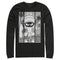 Men's Looney Tunes Marvin the Martian Black and White Long Sleeve Shirt