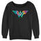 Junior's Wonder Woman Tie Dye Logo Sweatshirt