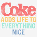 Women's Coca Cola Unity Adds Life to Everything Nice Logo T-Shirt