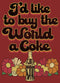 Women's Coca Cola Unity I'd Like to Buy the World a Coke Retro T-Shirt