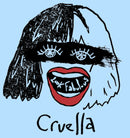 Men's Cruella Look Fabulous Drawing T-Shirt
