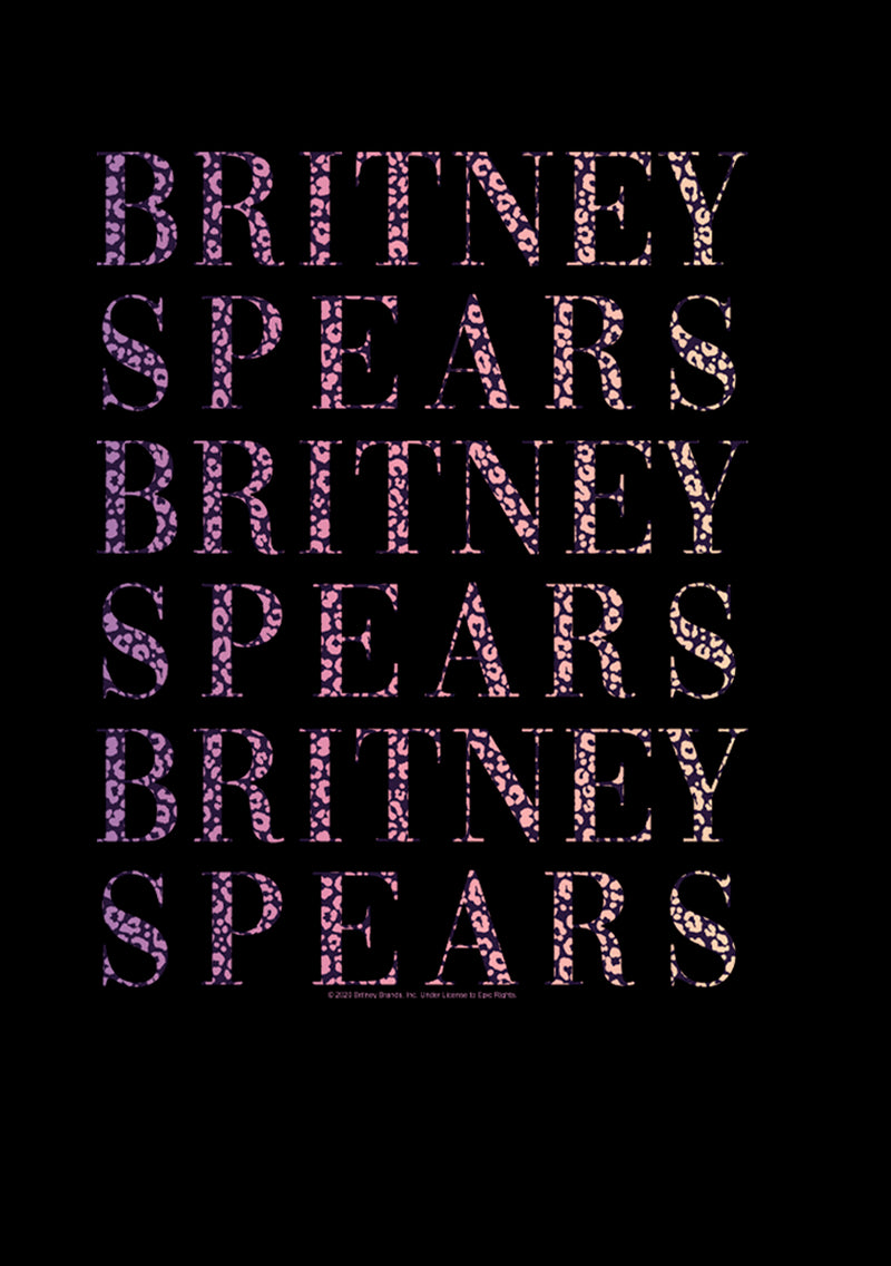 Men's Britney Spears Cheetah Repeating Name T-Shirt