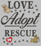 Women's Pound Puppies Love Adopt Rescue T-Shirt
