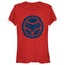 Junior's Marvel The Falcon and the Winter Soldier Blue Shield T-Shirt