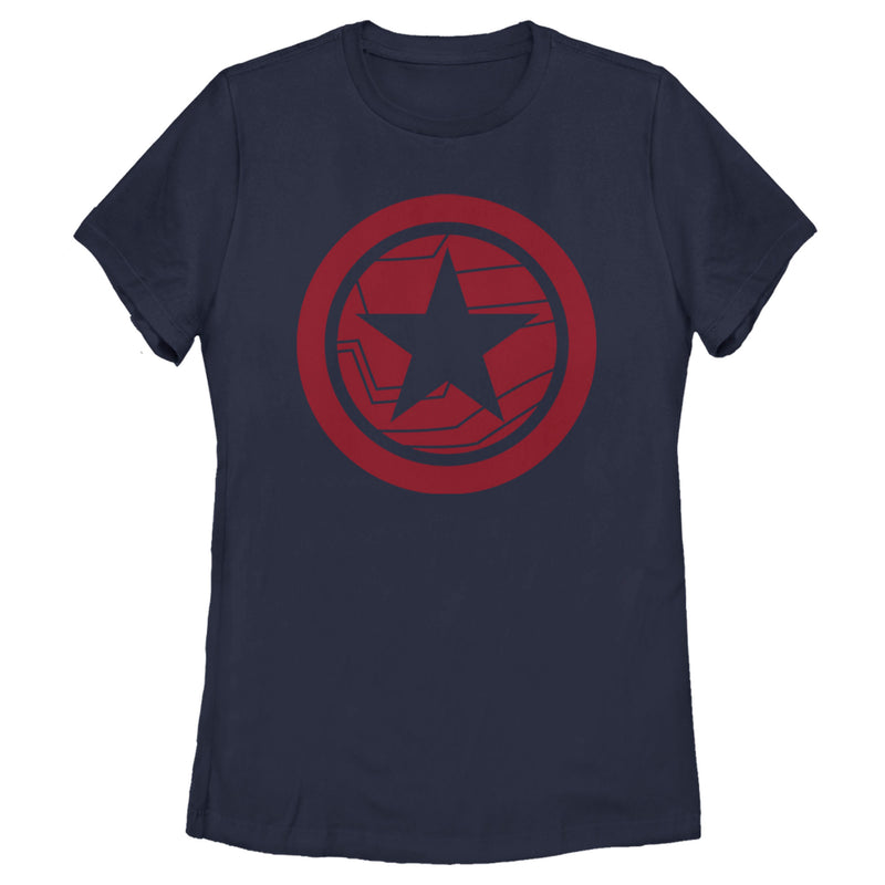 Women's Marvel The Falcon and the Winter Soldier Red Shield T-Shirt