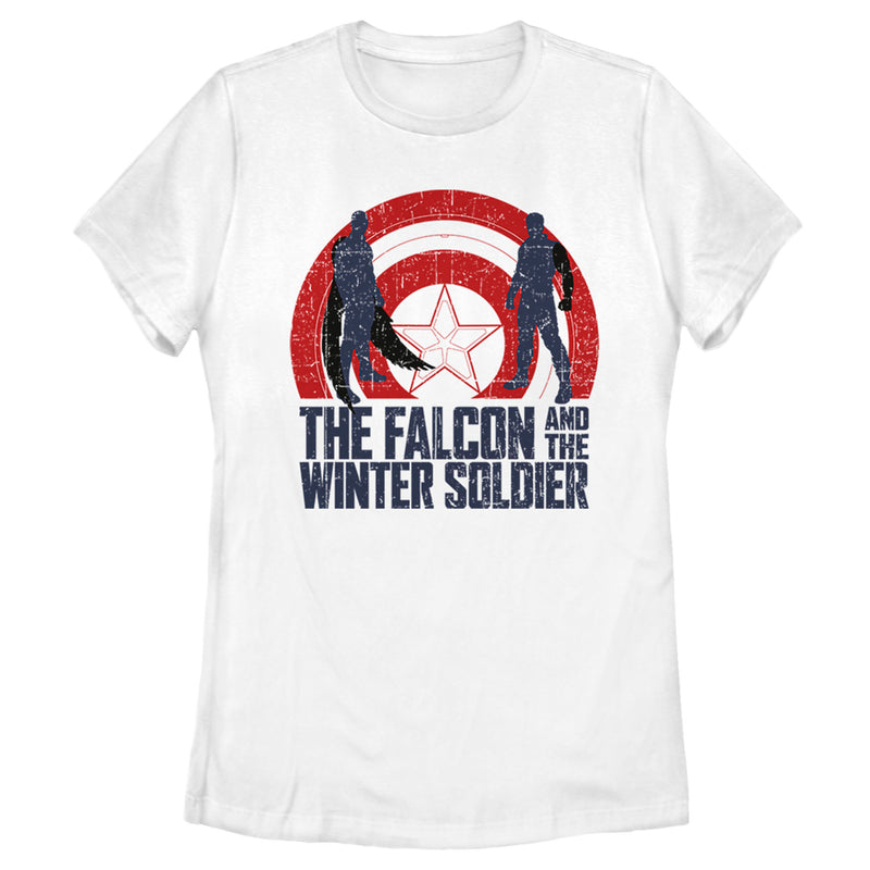 Women's Marvel The Falcon and the Winter Soldier Silhouette Logo T-Shirt