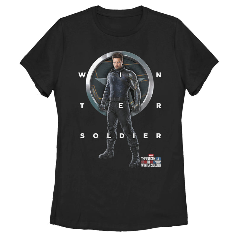 Women's Marvel The Falcon and the Winter Soldier Bucky Shield T-Shirt