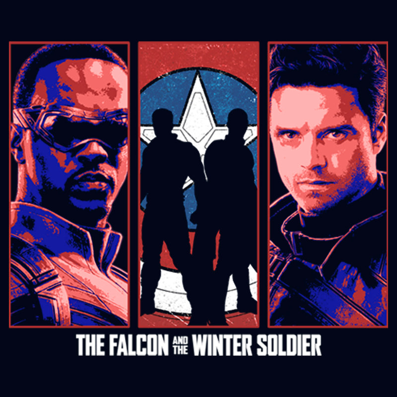 Girl's Marvel The Falcon and the Winter Soldier Group T-Shirt
