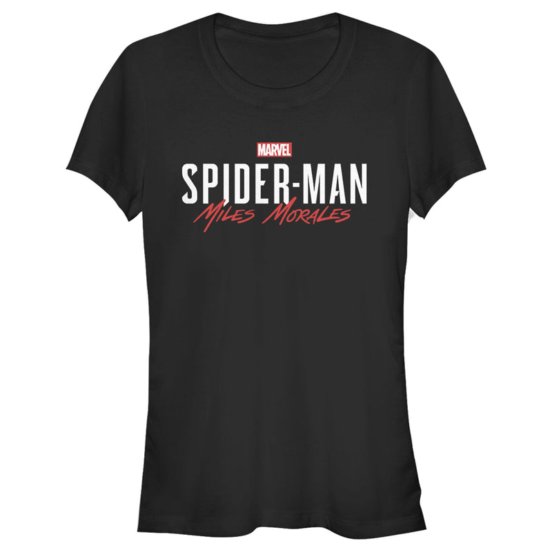Junior's Marvel Spider-Man: Miles Morales Game Logo T-Shirt