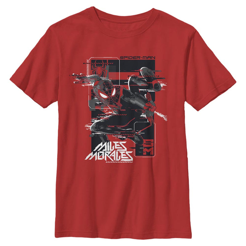 Boy's Marvel Spider-Man: Miles Morales Glitch Frame T-Shirt