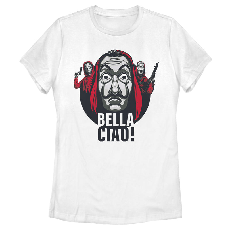 Women's Money Heist Bella Ciao Masked Robbers T-Shirt