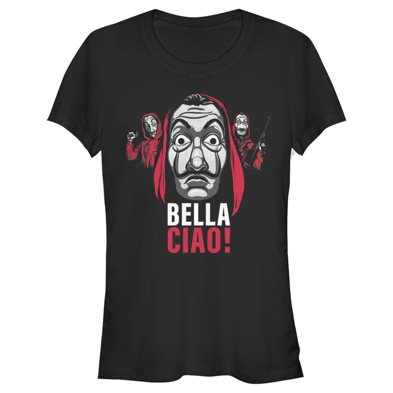 Junior's Money Heist Bella Ciao Masked Criminals T-Shirt