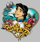 Women's The Little Mermaid Prince Eric Great Catch Tattoo T-Shirt
