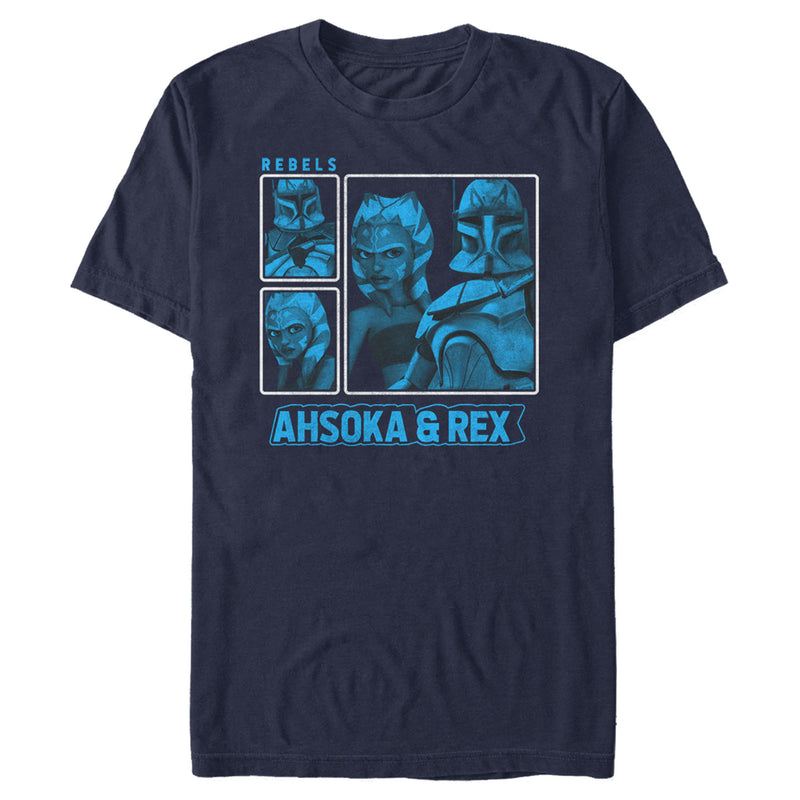 Men's Star Wars: The Clone Wars Ahsoka & Rex Panels T-Shirt