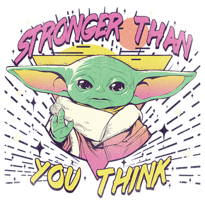 Junior's Star Wars: The Mandalorian The Child Stronger Than You Think T-Shirt